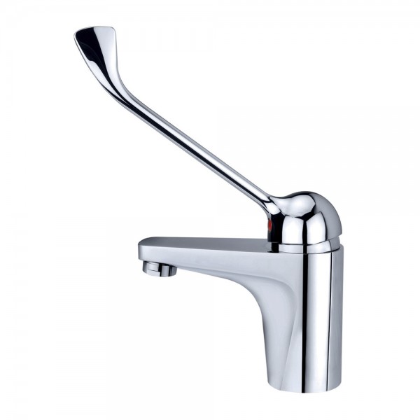 Baterie lavoar monocomanda cu maner lung si pipa scurta recomandata in locatiile pentru persoane cu dizabilitati sau medicale  Teka
